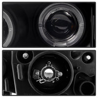 Thumbnail for Spyder BMW E46 3-Series 02-05 4DR Projector Headlights 1PC LED Halo Blk PRO-YD-BMWE4602-4D-AM-BK