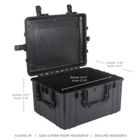 Thumbnail for Go Rhino XVenture Gear Hard Case - Extra LG 25in. / Lockable / IP67 / Automatic Air Valve - Tex. Blk