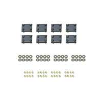 Thumbnail for Westin 1998-2011 Ford Ranger Ext Cab 4dr Premier Oval Nerf Step Bar Mount Kit - Black