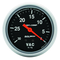 Thumbnail for AutoMeter Gauge Vacuum 2-5/8in. 30Inhg Mechanical Sport-Comp