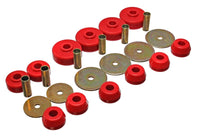 Thumbnail for Energy Suspension 79-88 Toyota 4WD (Exc T-100 & Tundra) Red Body Cab Mount Set