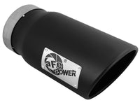Thumbnail for aFe Diesel Exhaust Tip Bolt On Black 5in Inlet x 6in Outlet x 12in Long