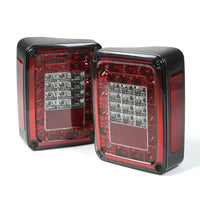 Thumbnail for Rugged Ridge Led Tail Light Set Smoke 07-18 Jeep Wrangler
