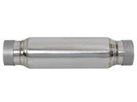 Thumbnail for aFe MACH Force-Xp 409 SS Resonator 3in. Inlet/Outlet / 4in. Diameter / 12in. Body / 16in. Length