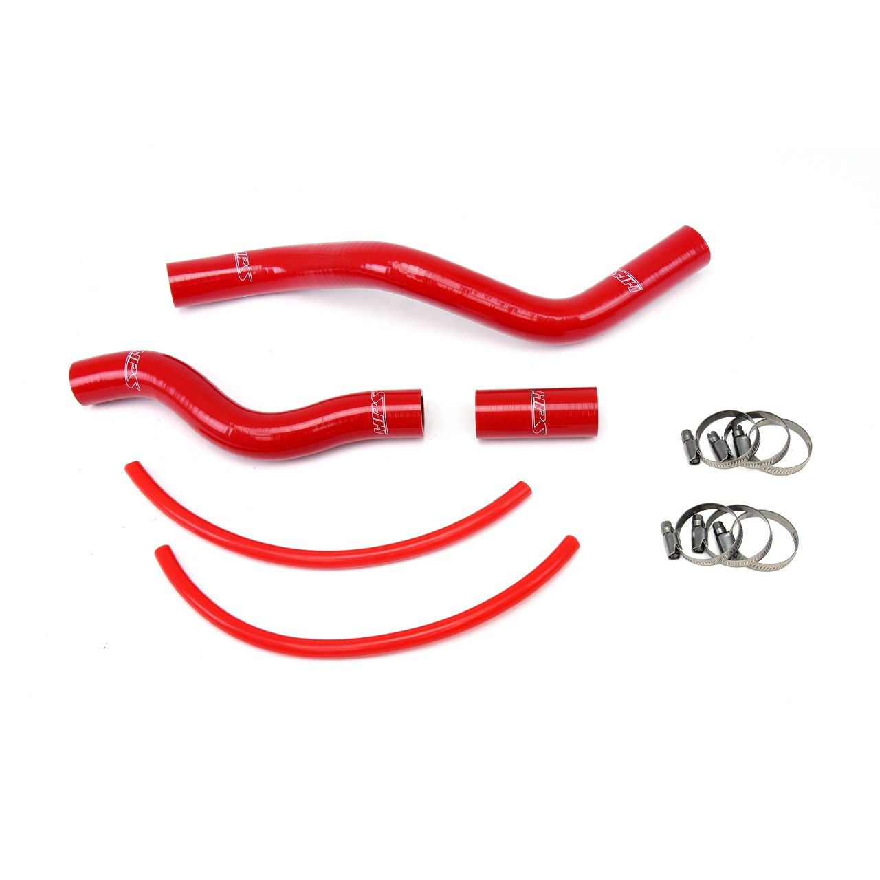 HPS Red Reinforced Silicone Radiator Hose Kit Coolant for Honda 01-05 Civic 1.7L Automatic Trans.