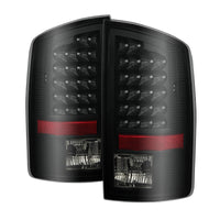 Thumbnail for Xtune Dodge Ram 07-08 1500 / Ram 07-09 2500/3500 LED Tail Lights Black Smoke ALT-JH-DR07-LED-BKSM