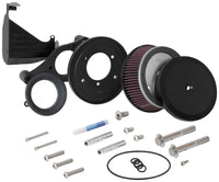 Thumbnail for K&N 17-18 Harley Davidson Road Glide Hammer Black Street Metal Intake System