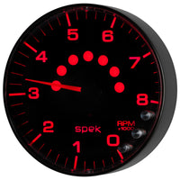 Thumbnail for Autometer Spek-Pro Gauge Tachometer 5in 8K Rpm W/Shift Light & Peak Mem Black/Black