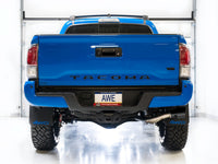 Thumbnail for AWE 16-22 Toyota Tacoma 0FG Catback Exhaust w/ BashGuard - Dual Diamond Black Tips