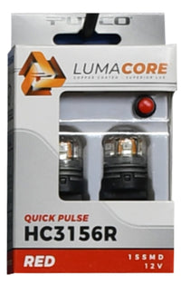 Thumbnail for Putco LumaCore 3156 Red - Pair (x3 Strobe w/ Bright Stop)