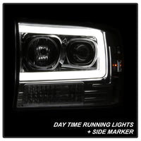 Thumbnail for Spyder 99-04 Ford F-250 Super Duty Light Bar Projector Headlights - Chrome (PRO-YD-FF25099V2-LB-C)