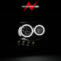 Thumbnail for ANZO 2005-2011 Toyota Tacoma Projector Headlights w/ Halo Black
