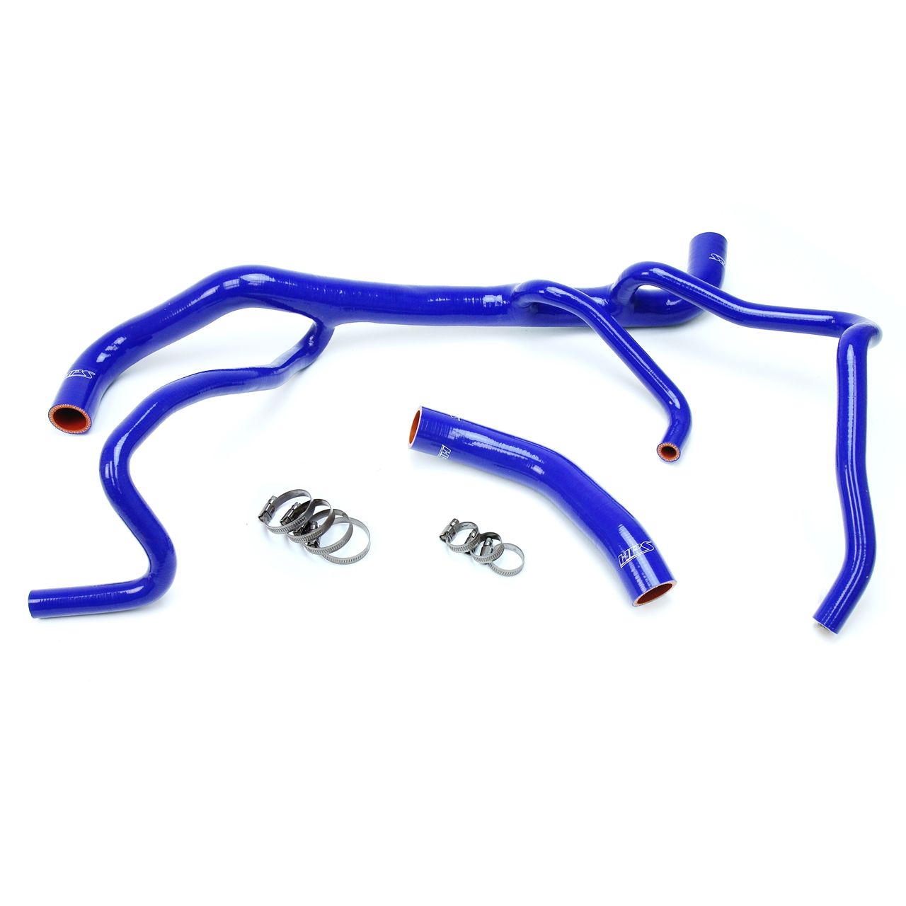 HPS Blue Reinforced Silicone Radiator Hose Kit Coolant for Chevy 16-17 Camaro SS Coupe 6.2L V8