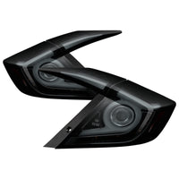 Thumbnail for Spyder 16-18 Honda Civic 4 Door Light Bar LED Tail Lights - Black Smoke (ALT-YD-HC164D-LB-BSM)