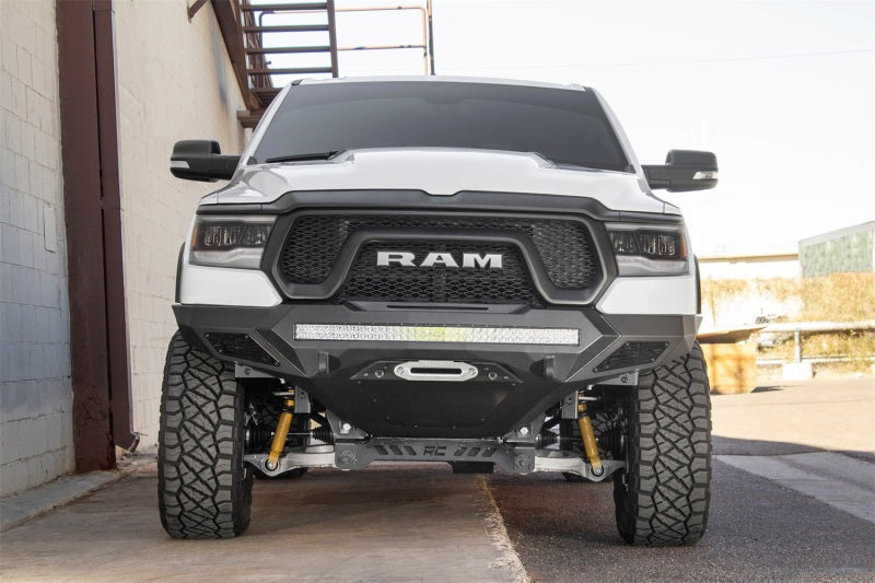 Addictive Desert Designs 2019 Ram Rebel 1500 Stealth Fighter Fr Bumper w/Winch&Parking Sensor Mounts