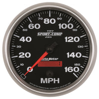 Thumbnail for Autometer Sport-Comp II 5 inch 0-160MPH Electronic Programmable Speedometer