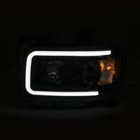 Thumbnail for ANZO 2015+ GMC Canyon Projector Headlights w/ Plank Style Design Black w/ Amber