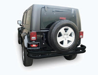 Thumbnail for Rampage 2007-2018 Jeep Wrangler(JK) Double Tube Rear Bumper - Black
