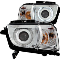 Thumbnail for ANZO 2010-2013 Chevrolet Camaro Projector Headlights w/ Halo Chrome (CCFL)