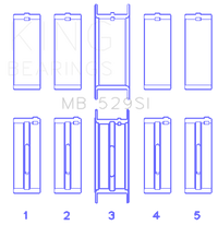 Thumbnail for King Ford V8 221 Main Bearing Set