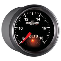Thumbnail for Autometer Sport-Comp II 2-1/16in Digital Voltometer Gauge - 18V