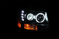 Thumbnail for ANZO 2007-2013 Chevrolet Avalanche Projector Headlights w/ Halo Black (CCFL)