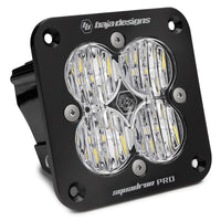 Thumbnail for Baja Designs Squadron Pro Black Wide Cornering Pattern Flush Mount LED Light Pod - Black