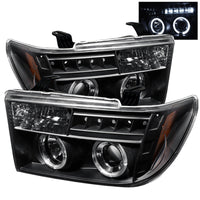 Thumbnail for Spyder Toyota Tundra 07-133 Projector Headlights LED Halo LED Blk PRO-YD-TTU07-HL-BK