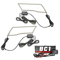 Thumbnail for Oracle 09-18 Dodge Ram Switchback Quad Headlight Halo Kit - RGB+A + w/ BC1 Controller SEE WARRANTY