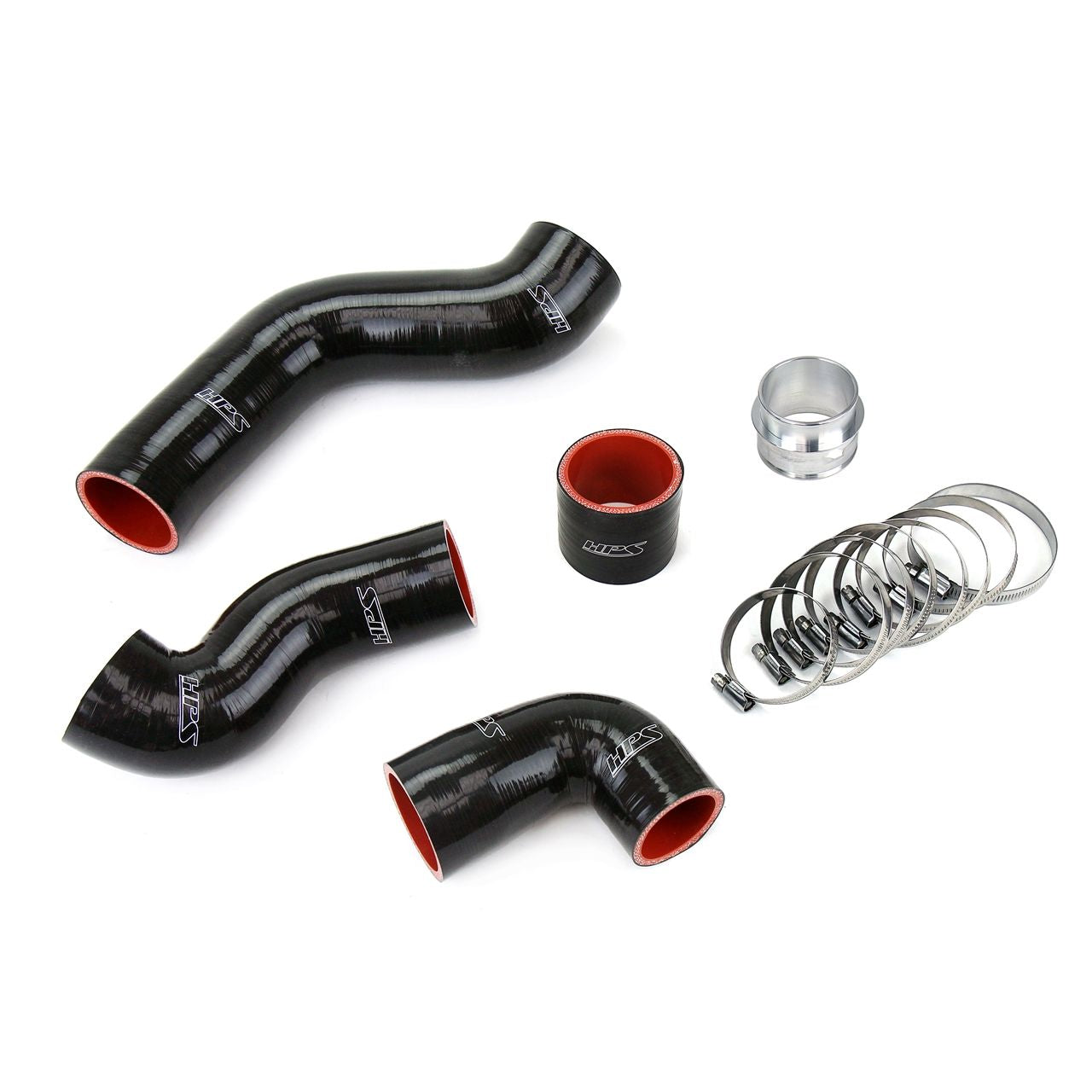 HPS Black Reinforced Silicone Intercooler Hose Kit for Volkswagen 00-01 Golf MK4 1.8T Turbo AWP
