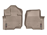 Thumbnail for WeatherTech 2015+ Ford F-150 Supercab/Supercrew Front FloorLiner - Tan w/ First Row Bucket Seats