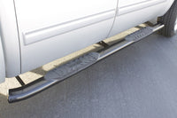 Thumbnail for Lund 01-13 Chevy Silverado 1500 Crew Cab 5in. Oval Curved Steel Nerf Bars - Black