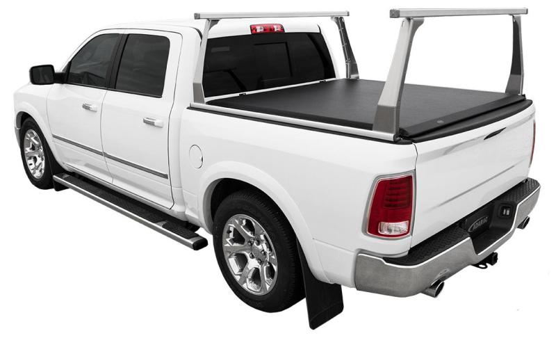 Access ADARAC Aluminum Uprights 12in Vertical Kit (2 Uprights w/ 1 66in Cross Bar) Silver Truck Rack