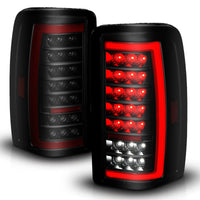 Thumbnail for ANZO 00-06 Chevrolet Tahoe / GMC Yukon Full LED Taillights w/ Lightbar Black Housing/Smoke Lens