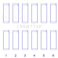 Thumbnail for King BMW S54B32 3.2L (Size STD) Performance Rod Bearing Set