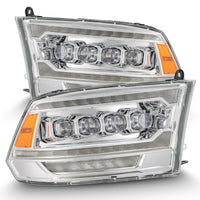 Thumbnail for AlphaRex 09-18 Ram 2500 NOVA LED Proj Headlights Plank Style Chrome w/Activ Light/Seq Signal/DRL