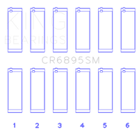 Thumbnail for King Ford EcoBoost 3.5L / 3.7L V6 (.781 Width) (Size STD) Performance Rod Bearing Set