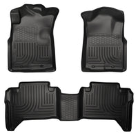 Thumbnail for Husky Liners 05-13 Toyota Tacoma WeatherBeater Combo Black Floor Liners