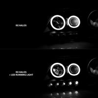 Thumbnail for ANZO 1997-2003 Ford F-150 Projector Headlights w/ Halo Black (CCFL)