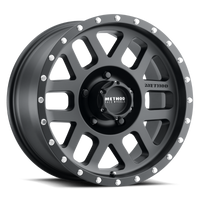 Thumbnail for Method MR306 Mesh 18x9 -12mm Offset 5x5 94mm CB Matte Black Wheel