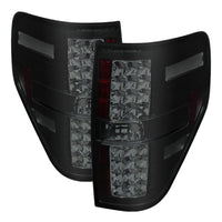 Thumbnail for Spyder Ford F150 09-14 LED Tail Lights Black Smoke ALT-YD-FF15009-LED-BSM