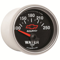 Thumbnail for Autometer GM Bowtie Black 2-1/16in 100-250 F Pedestal Electronic Water Temp Gauge