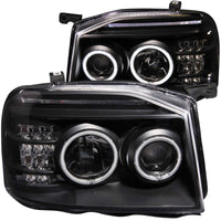 Thumbnail for ANZO 2001-2004 Nissan Frontier Projector Headlights w/ Halo Black (CCFL)
