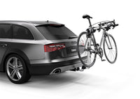 Thumbnail for Thule Helium Pro 3 - Hanging Hitch Bike Rack w/HitchSwitch Tilt-Down (Up to 3 Bikes) - Silver