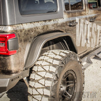 Thumbnail for Westin/Snyper 18-20 Jeep Wrangler Tube Fenders - Rear - Textured Black
