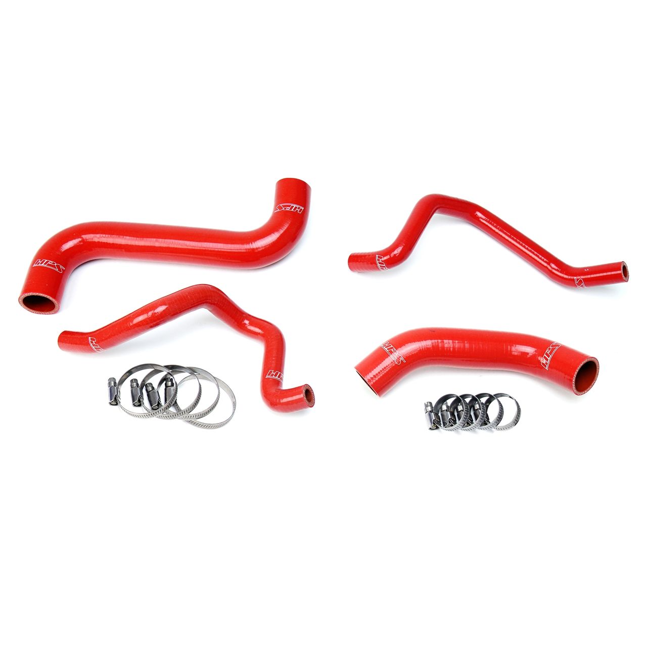 HPS Red Reinforced Silicone Radiator + Heater Hose Kit for Subaru 2006-2007 Impreza 2.5L Non Turbo Left Hand Drive