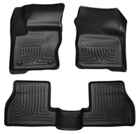 Thumbnail for Husky Liners 2012 Ford Focus (4DR/5DR) WeatherBeater Combo Black Floor Liners