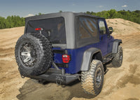 Thumbnail for Rampage 04-06 Jeep Wrangler(TJ) Unlimited OEM Replacement Soft Upper Doors - Black Denim