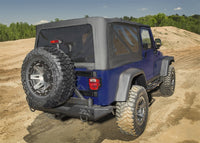 Thumbnail for Rampage 04-06 Jeep Wrangler(TJ) Unlimited OEM Replacement Soft Upper Doors - Black Denim
