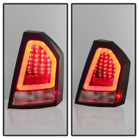 Thumbnail for Spyder Chrysler 300C 08-10 V2 Light Bar LED Tail Lights - Red Clear ALT-YD-C308V2-LED-RC